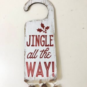 X'MAS DECO DOOR HANGER JINGLE ALL 8.8X23
