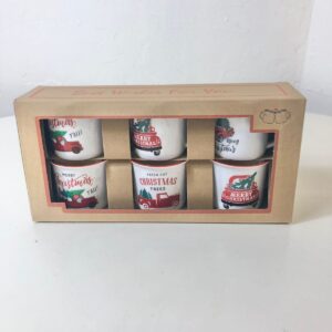 PLASTIC MUG XMAS PATTERN 5X5.5CM/EACH
