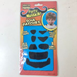 PARTY MUSTACHE SOUL PATCHES/CARD