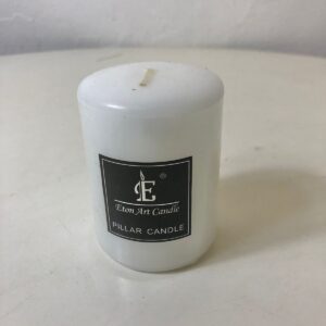 PILLAR CANDLE RED WHITE 6X8CM/EACH