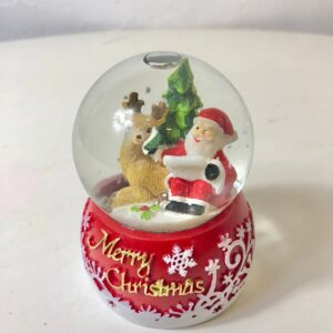 SNOWGLOBE CHIRSTMAS RESIN 6.5X9CM/EACH