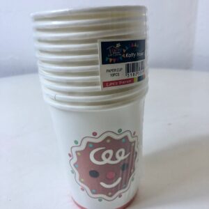 PARTY PAPER CUP GINGERMAN 7.5X8.5CM 10PC