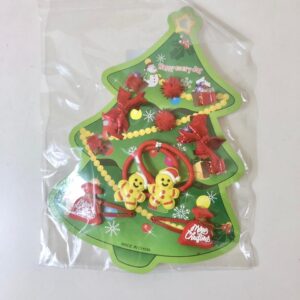 HAIR ACCESSORY SET CHRISTMAS ON CARD/CAR