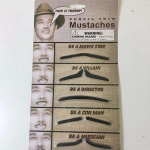 MUSTACHE PENCIL THIN ON CARD/EACH CARD