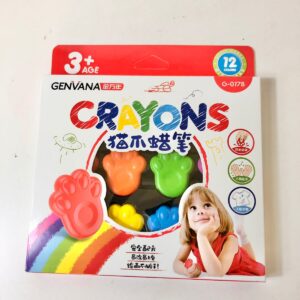 CRAYON CAT PAW'S 4CM 12PC/BOX/EA.BOX