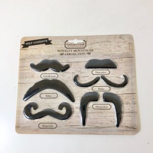 MUSTACHE NOVELTY ON CARD 6PC/CARD