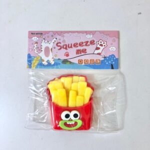 SQUEEZE ME TOYS FRIES +-65G 7.5CM/EACH