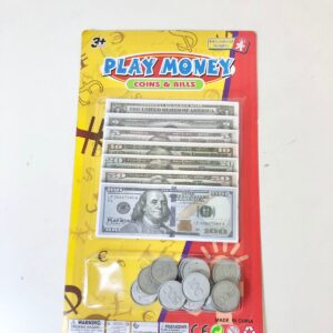 PLAY MONEY AND COINS ON CARD 929-086/EAC