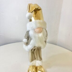 STANDING SANTA GOLD H52CM/EACH