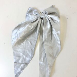 HAIR CLIP BOW SATIN 13X25CM/EACH