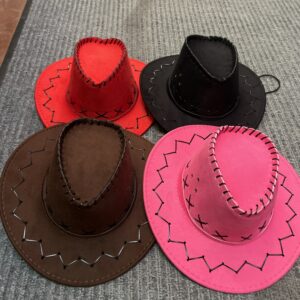 Hat cowboy suede kids