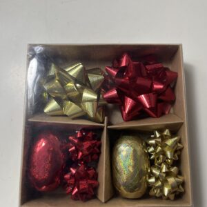 BOW&RIBBON SET IN BROWN BOX L10M/BOX