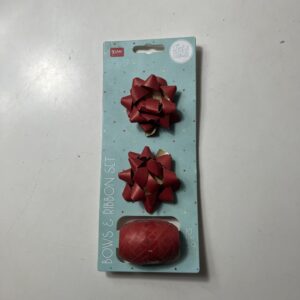 BOW & RIBBON SET ON CARD LEGAMI/CARD