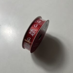 RIBBON HEARTS LOVE W1.6CMX2.7M/EACH