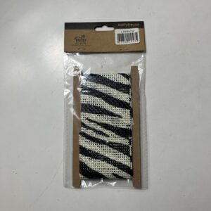 DIY HESSIAN ANIMAL PRINT 6CMX1M/EACH