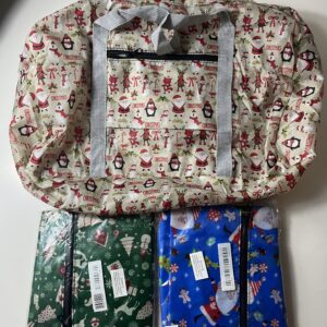 SHOPPING BAG FOLDABLE XMAS 55x36x13CM/E