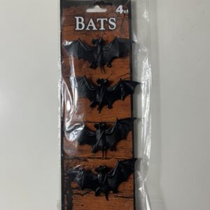 PLASTIC BAT 4PCS/CARD PJ9187/EACH CARD