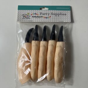 PLASTIC WITCH NAILS 16x2.5CM 5PC/PK
