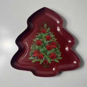 IRON PLATE TREE SHAPE XMAS 25.8X25CM/EACH