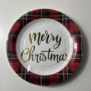 PARTY PAPER PLATE SANTA 22.8CM 10 PC/PK