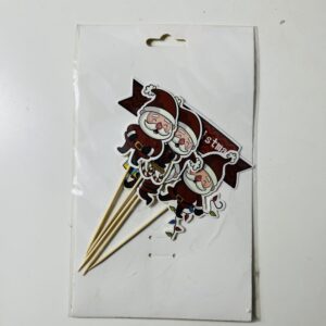 CAKETOPPER MERRY CHRISTMAS 5PC/PK2022/P