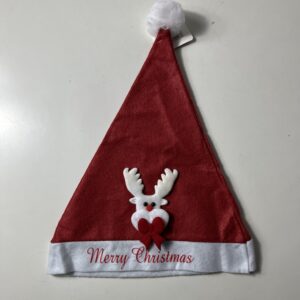 XMAS HAT M.CHRISTMAS SANTA DEER 35x28CM