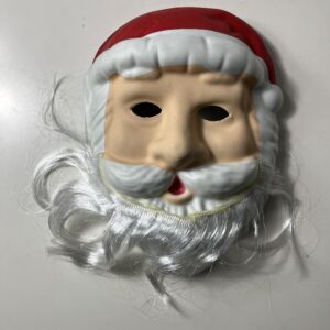 MASK EVA SANTA WITH BEARD 19.5x25.5CM/EA