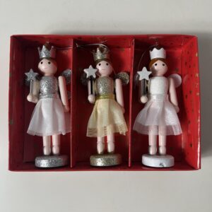 WOODEN DECO ANGELS H12CM 3PCS/BOX