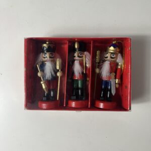 WOODEN SOLDIER HANGING 8CM 3PCS/BOX