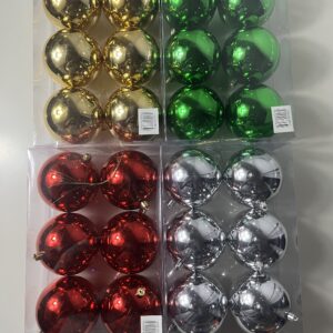 XMAS BALL 10 CM SHINEY