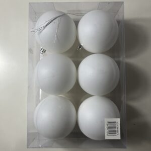 XMAS BALL 10CM 6PC/BOX/EACH BOX