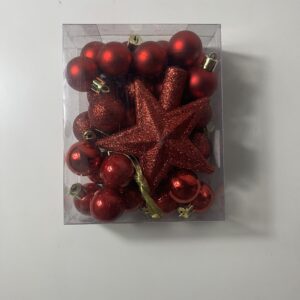 XMAS DECO BALL MIXTURE 3CM 30 PC/BOX