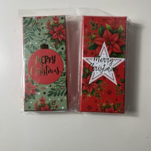 GIFT BOX CHRISTMAS PATTERN 7.6x17x3CM/EA