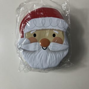IRON TIN SANTA FACE WITH LID 15x6.8x18CM