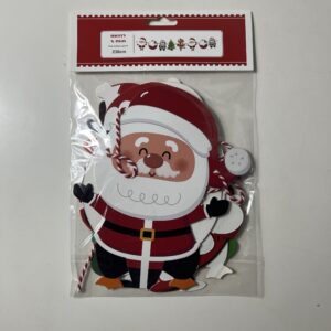 PAPER GARLAND SANTA L2.3M/EACH