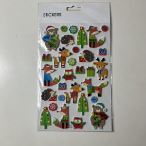 STICKER XMAS ASSORTED 14x25CM/EACH
