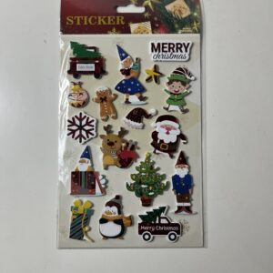 STICKER CHRISTMAS THEME 14x25CM/EACH