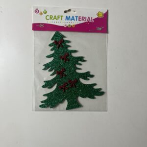STICKER EVA GLITTERISH TREE 11CM/EACH