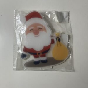 XMAS SANTA PERSPEX PHOTO/CARD HOLDER/EA