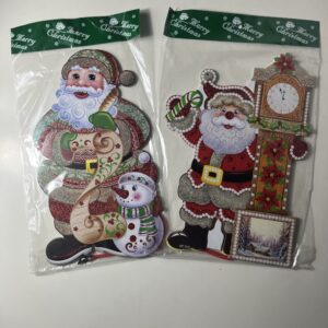 XMAS DECO EVA SANTA HANGING 36x20CM/EACH