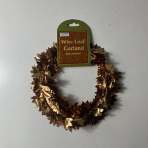 WIRE LEAF GARLAND 25FT/EACH