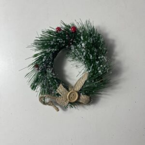 XMAS DECO GARLAND MINI WIGH HESSIAN D10
