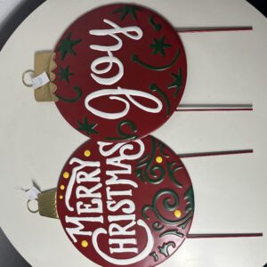 IRON DECO LAWN JOY MERRY CHRISTMAS 37X60