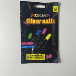 GLOW NAILS 2.7CM 5PCS/PACK/EA.PK