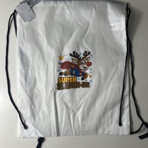 BAG DRAWSPRING BACKPACK XMAS 33X41CM/EACH