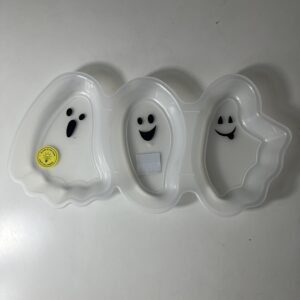 PLASTIC PLATE GHOST 39.5X19.5X3CM/EACH