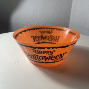 PLASTIC BOWL HAPPY HALLOWEEN D25X12CM/EACH