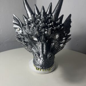 MASK EVA DRAGON SILVER 24X30CM/EACH