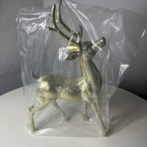 XMAS DECO REINDEER GOLDISH (L) H42CM/EA