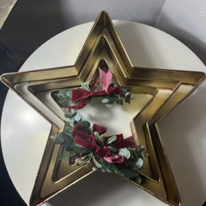 IRON DECO OPEN STAR 3PCS/SET/EA.SET